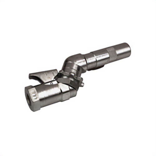 Alemite® 6509-E 360° Narrow Hydraulic Swivel Coupler, 1/8 in Female NPTF Thread, 4 in OAL, Metal Seal/Steel, Zinc Clear
