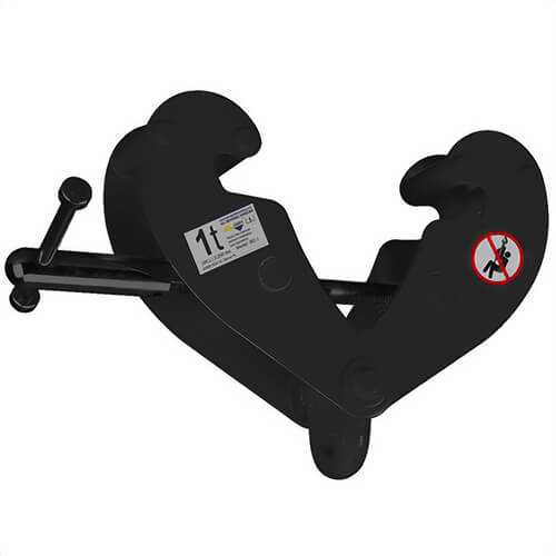 AMH™ BCD-10 Beam Clamp with Moveable Shackle, 10 ton, Theatrical Black