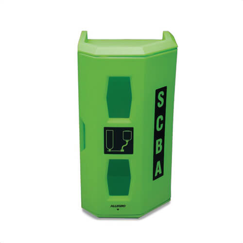 Allegro® 4150 Hi-Viz Heavy Duty Single SCBA Wall Case, Green
