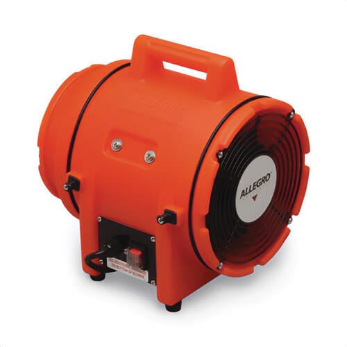 Allegro® 9533-E Axial AC Plastic Blower, 220 VAC/50 Hz, 8 in