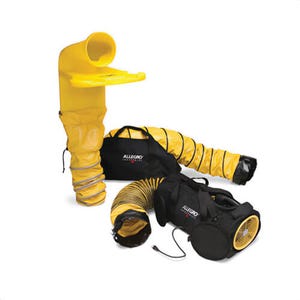 Allegro® 9535-08 AC Air Bag with 15 ft Ducting, 1/4 hp, 115 VAC, 60 Hz, 8 in, 25 lb