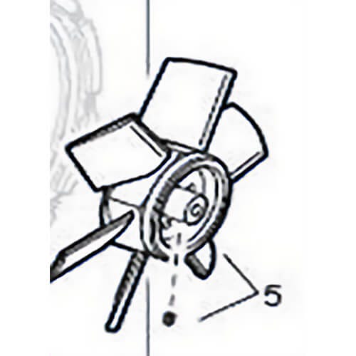 Allegro® 9536-10 DC Compaxial Plastic Blower Fan for use with 9536 Series, 6 Blade