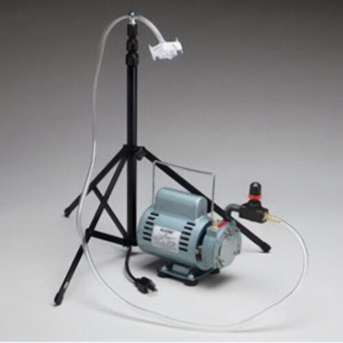 Allegro® 9801 Oil Less Jarless Sampling Pump with Stand T-101, 0 to 30 LPM, 1/10 hp 115 VAC, 60 Hz, 3450 RPM, 1 ph