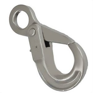 AMHâ„¢ 10ESLH10HT Eye Self-Locking Hook with Hidden Trigger, 3/8 in Trade Size, 8,800 lb WLL