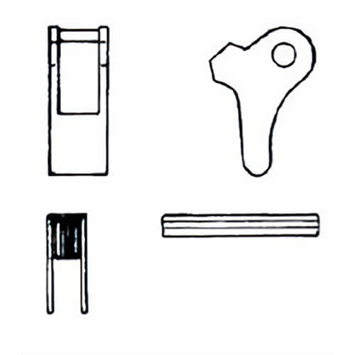 AMH™ CKSLX08 Trigger Kit, for Grade 100 Self-Locking Hooks, 9/32 in - 5/16 in Chain Size