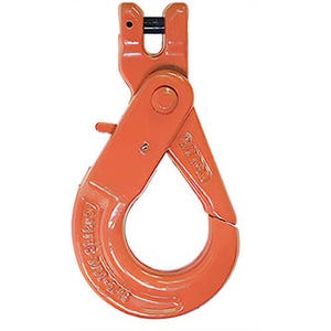 AMHâ„¢ CRFX13 Self-Locking Chain Hook, 1/2 in Trade, 15,000 lb Load, 100 Grade, Clevis Attachment, Alloy Steel