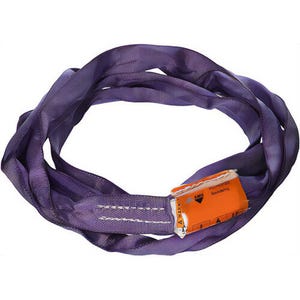 AMHâ„¢ DR103 Endless Polyester Round Sling, Double Jacket, Purple, 3 ft, 2,600 lb WLL