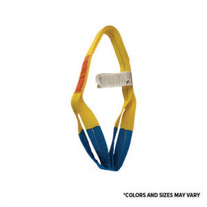 AMHâ„¢ EE290325 Eye & Eye Polyester Web Sling, 2 Ply, 3 in Wide, 25 ft Length