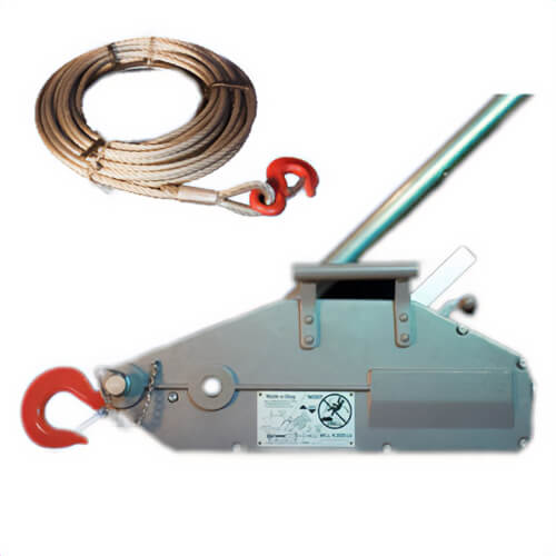 AMH™ WD10 Walk-E-Dog™ Grip Hoist, 5/8 in Wire Rope, 4 ton, 8,000 lb WLL