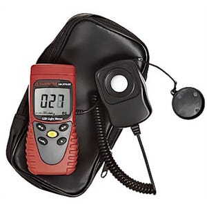 Amprobe® LM-200LED LED Light Meter, 200, 2000, 20000, 200000 LUX; 20, 200, 2000, 20000 Foot Candle, +/- 3% Accuracy, LCD Display