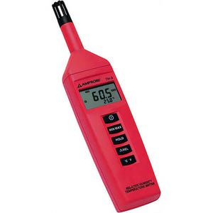 Amprobe® TH-3 Relative Humidity and Temperature Meter, 0 to 100% Humidity, +/-3%, +/-5% Accuracy, -4 to 140°F/-20 to 60°C