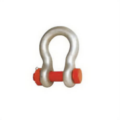 Anchor Shackle, 2 ton Load, 1/2 in, 5/8 in Pin dia, Bolt Pin, 1.88 in Inner Length, 1-1/4 in Inner Width, 0.81 in Opening