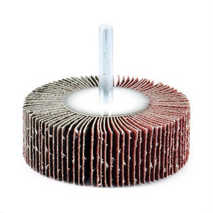 ARCâ„¢ 11273 Closed Mounted Shank Coated Abrasive Flap Wheel, 2 in dia, 3/4 in W Face, 1/4 in dia Shank, 60 Grit