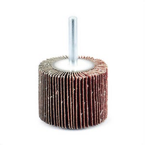 ARCâ„¢ 11419 Closed Mounted Shank Coated Abrasive Flap Wheel, 3 in dia, 2 in W Face, 1/4 in dia Shank, 120 Grit
