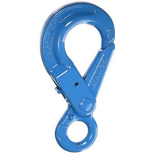 YOKE® X-025-07 Eye Self Locking Hook, 2.5 tonne WLL, For 7 mm/8 mm Chain, Grade 100, 1/4 in-5/16 in