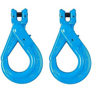 YOKE® X-026-10 Clevis Self Locking Sling Hook, 4 tonne WLL, For 10 mm Chain, Grade 100, 4:1 Design Factor, 2 pk