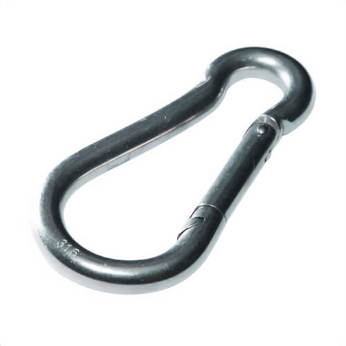 Baron 2450-1/4 Spring Hook Zinc Plated, 1/4 in dia