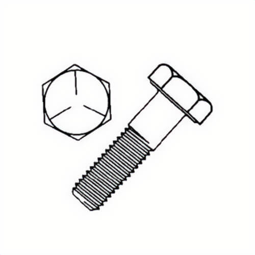 BBI® 165406 Fully Threaded Cap Screw, M12x1.75, 40 mm L Under Head, 10.9 Grade, Alloy Steel, Zinc Yellow