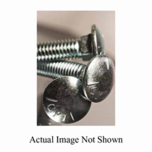 BBI® 489090 Undersized Carriage Bolt, 3/8-16, 8 in L Under Head, Low Carbon Steel, A Grade