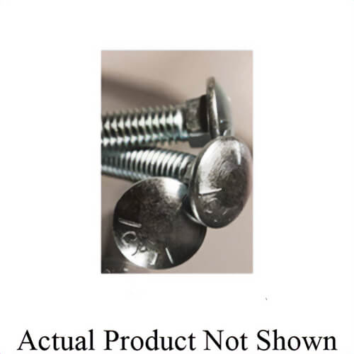 BBI® 489129 Undersized Carriage Bolt, 1/2-13, 8 in L Under Head, Low Carbon Steel, A Grade, Zinc CR+3