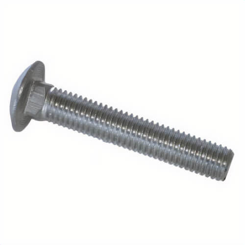 BBI® 489142 Fully Threaded Carriage Bolt, 5/8-11, 3 in L Under Head, Low Carbon Steel, A Grade, Zinc CR+3