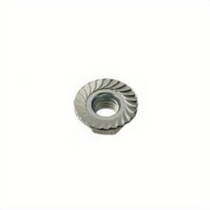 BBI® 857260 Case Hardened Hex Head Serrated Flange Locknut, 3/8-16, Low Carbon Steel, Zinc CR+3