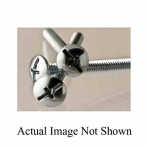 BBI® 580237 Fully Threaded Machine Screw, #6-32, 1-1/4 in OAL, Flat Head Plated, Slotted Drive