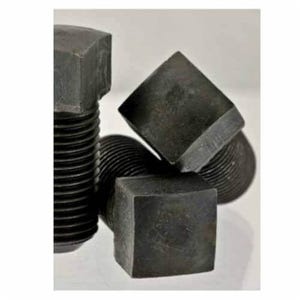 BBI® 409135 Fully Threaded Square Head Set Screw, 3/4-10, 3 in L, Case Hardened Steel, Cup Point, Plain