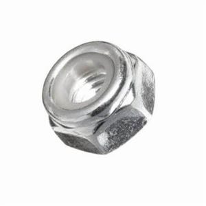 BBI® 305168 NE Series Standard Lock Nut, 3/8-16, Low Carbon Steel, Zinc Clear Trivalent, 2 Material Grade, Right Hand Thread