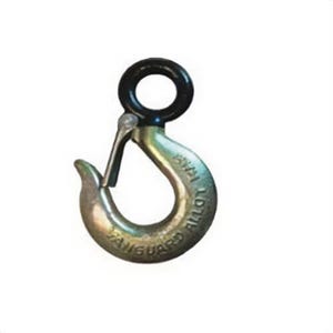 VGD Black Eye® 29101020 Chain Hook with Latch Kit, 1.13 in Trade, 2 ton Load, Eyelet Attachment, Alloy Steel