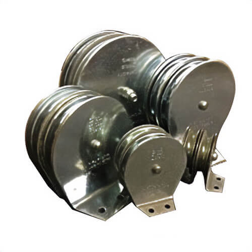 Block Division 02058 Flat Mount Pulley Block, 2 in, 3/16 in Rope, 600 lb