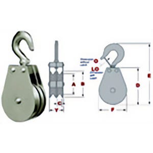 Block Division 02578-2 Swivel Hook Block, 2 1/2 in