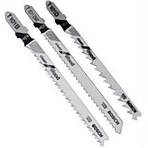 Bosch T101BR Wood Cutting Jigsaw Blade, 4 in, 10T, High Carbon, 5 pk