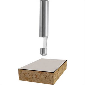 Bosch 85286 Solid Carbide Bevel Trim Bit, 1/4 in Cutting Edge Length, 1/4 in Shank, 1-1/2 in OAL, 7-1/2° Angle, 1-Flute