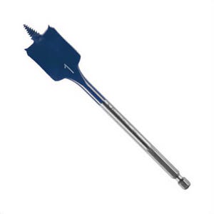 Bosch Daredevilâ„¢ DSB1013 Standard Spade Drill Bit, 1 in dia, 6 in OAL, 3 in L, 1/4 in Shank