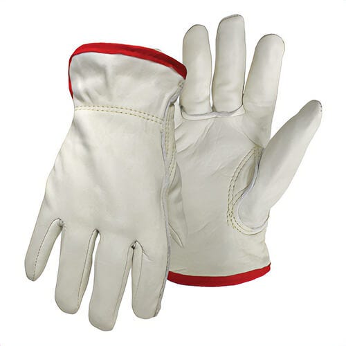 PIP® 1JL6133L Boss® Standard Grade General Purpose Work Gloves, Gunn Cut, Double Stitched Index Finger/Keystone Thumb Style