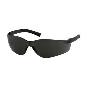Bouton® 250-06-5521 Zenon Z13™ Lightweight Protective Glasses, Anti-Fog/Anti-Scratch, Gray Lens, Rimless Polycarbonate Frame, Dark Gray
