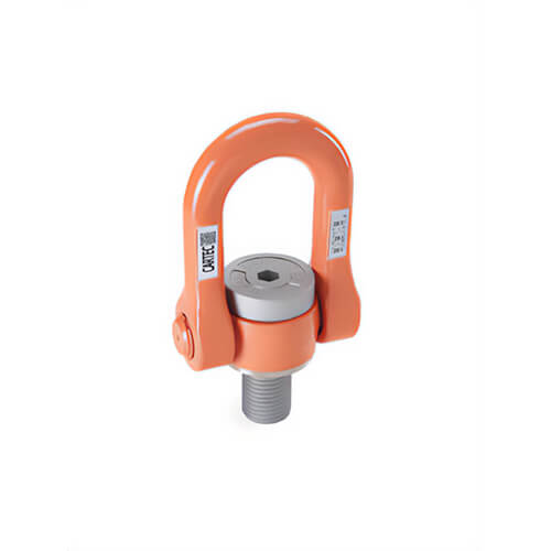 Cartec C813X48U Performer Heavy Lift Swivel Hoist Ring, 20 ton Working Load Limit, 2 in - 4-1/2 UNC Thread Size