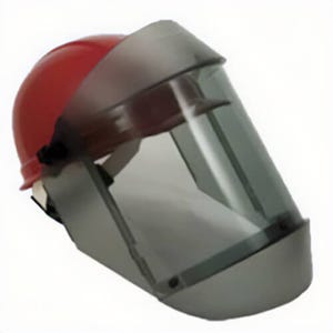 Cementex AFS-180 Arc Flash Face Shield and Hard Hat, Gray, 12+cal