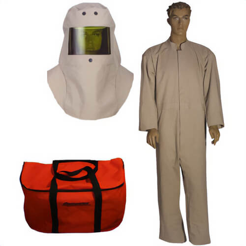 Cementex HRC4-CK-2X Coverall Kit in a Deluxe Backpack, Khaki, 40 cal/cm², 2X