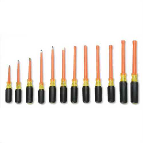 Cementex TR-12NDXL/SD Nut Driver/Screwdriver Tool Roll, 12 pc, XL