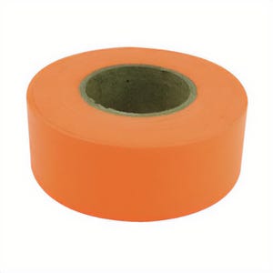 C.H.Hanson® 17000 Flagging Tape, Fluorescent Orange, 150 ft L x 1-3/16 in W, PVC