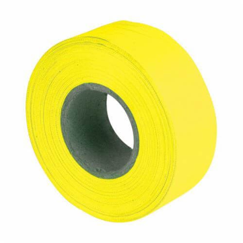 C.H.Hanson® 17005 Flagging Tape, Fluorescent Yellow, 150 ft L x 1-3/16 in W, PVC