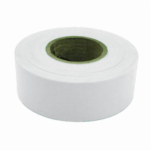 C.H.Hanson® 17020 Flagging Tape, White, 300 ft L x 1-3/16 in W, Polyethylene