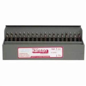 C.H.Hanson® 20626 36 pc Letter and Number Stamp Set, A to Z, 0 to 9, Ampersand (&), 1/4 in H Character, 3/8 in Shank