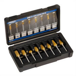Champion Cutting Tool BK8P-5 Titanium Coated Bur Kit, 8 pc