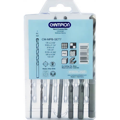Champion Cutting Tool CM-MPB-SET7 Multi-Purpose Bit, 7pc, Set