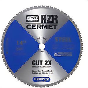 Champion Cutting Tool RZR-14-64-S Cermet Circular Saw 14 in x 64 T x 1 in