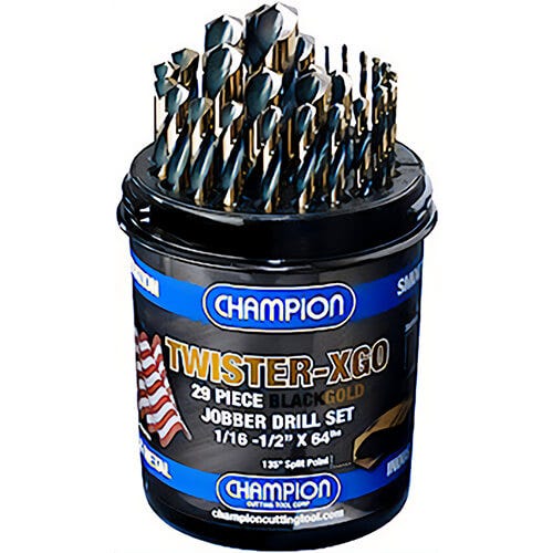 Champion Cutting Tool TWISTER-XGO Twister XGO Drill Set, 29 pc