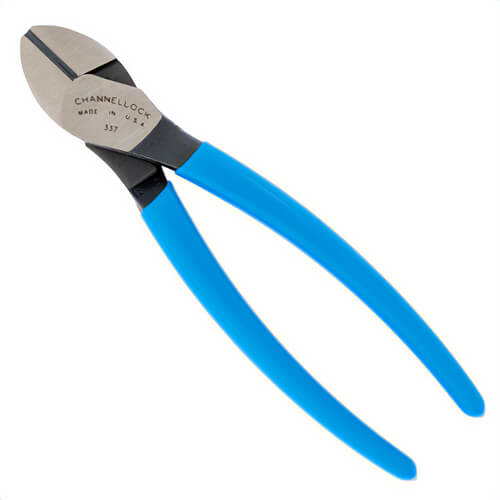 Channellock® 337 High Leverage Diagonal Cutting Plier, Jaw Type, 7 Overall Length, 0.79 in L x 1.18 in W x 0.43 in Thick Jaw
